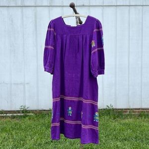 Vintage Guatemalan Embroidered Dress